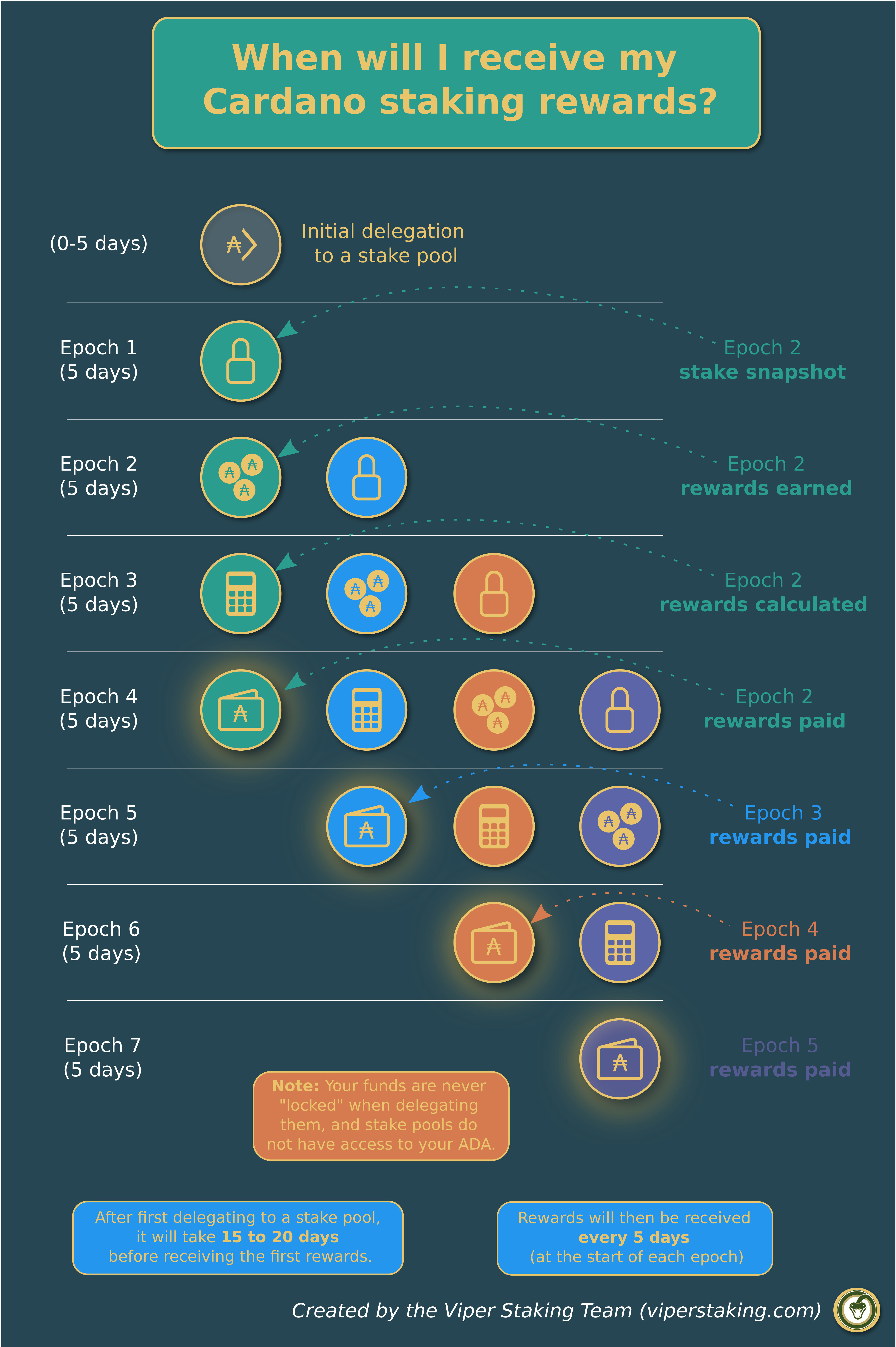 Cardano Staking Rewards Timeline When Will You Receive Your First Rewards Viper Staking