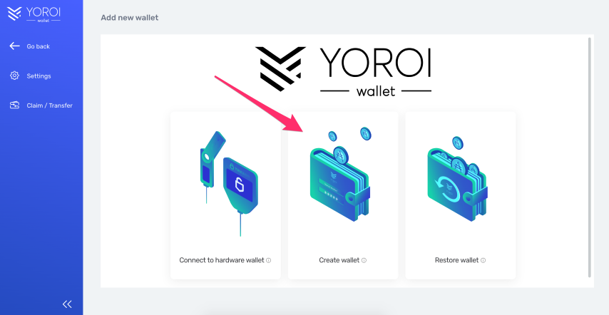 yoroi_create_wallet